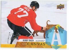 2020-21 Upper Deck Series 1 Kirby Dach UD Canvas #C18 Chicago Blackhawks